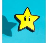 Super Mario Super Star Light With Sound, Official Nintendo Led Lamp For Gaming Bedroom Decor Gift, Paladone