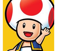 Super Mario Toad 40 x 40cm Canvas Prints, Polyester, Multi-Colour, 40x40x3.2 cm