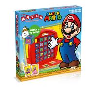 Super Mario Match The Crazy Cube Game Travel Board Game, Multilingual, 15 Characters including Mario, Luigi and Princess Peach, for Ages 4 plus