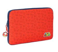 SUPER MARIO TRICK - Laptop Sleeve 15.6 Inches, Backpack, Ideal for Children of Different Ages, Comfortable and Versatile, Quality and Resistance, 39.5 x 3.5 x 27.5 cm, Dark Blue/Red, M, Casual