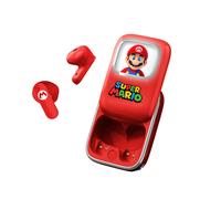 OTL Technologies SM1278 Super Mario Slider TWS Earphones with Slide Open Light Up Charging Case - Red