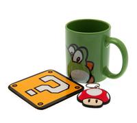 Super Mario Yoshi Mug And Coaster Set In Green Green One Size