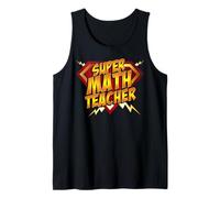 Super Math Teacher - Educational Superhero Tank Top