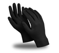 Super Maxx 100 x Orange or Black Diamond Grip Nitrile Gloves Extra Tough Heavy Duty 8.5 mil Powder and Latex Free Disposable (Black, X-Large)