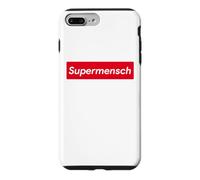 Super Mensch Hebrew Yiddish Jewish Humor Father's Day Dad Case for iPhone 7 Plus/8 Plus