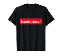 Super Mensch Hebrew Yiddish Jewish Humor Father's Day Dad T-Shirt