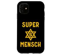 Super Mensch Yiddish Jewish Hanukkah Father's Day Husband Case for iPhone 11