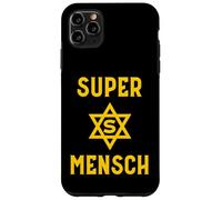 Super Mensch Yiddish Jewish Hanukkah Father's Day Husband Case for iPhone 11 Pro Max