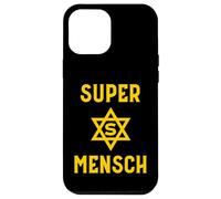 Super Mensch Yiddish Jewish Hanukkah Father's Day Husband Case for iPhone 12 Pro Max