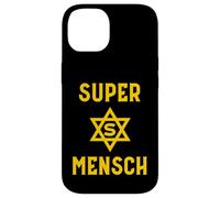 Super Mensch Yiddish Jewish Hanukkah Father's Day Husband Case for iPhone 14