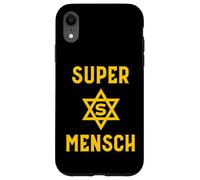 Super Mensch Yiddish Jewish Hanukkah Father's Day Husband Case for iPhone XR