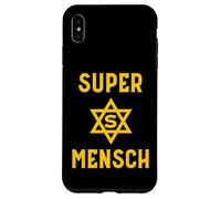 Super Mensch Yiddish Jewish Hanukkah Father's Day Husband Case for iPhone XS Max