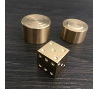 Super Mental Die (Brass) Magic Tricks Magician Close Up Illusions Gimmick Prop Metalism Classic Toys Dice Number Prediction