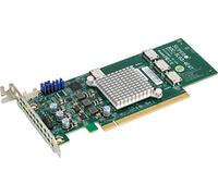 SUPER MICRO Supermicro AOC-SLG3-4E4T 2.8GB/s quad-Port Gen-3 Internal NVMe Host Bus Adapter