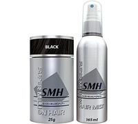 Super Million Hair - 1 x 25g Set (1 x 25g Hair Building Fibres & 1 x 165ml Hard Mist) - No.1 Black.