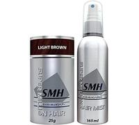 Super Million Hair - 1 x 25g Set (1 x 25g Hair Building Fibres & 1 x 165ml Hard Mist) - No.3 Light Brown