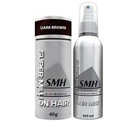 Super Million Hair 40g Set (1 x 40g Hair Building Fibres & 1 x 165ml Hard Mist) - No.2 Dark Brown