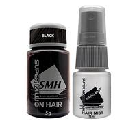 Super Million Hair Travel Set (1 x 5g Hair Building Fibre & 1 x 15ml Hard Mist) - Black, Unscented, Adult, Unisex