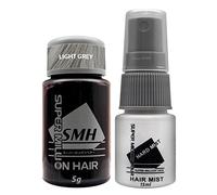 Super Million Hair Travel Set (1 x 5g Hair Building Fibre & 1 x 15ml Hard Mist) - No.13 Light Grey