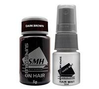 Super Million Hair Travel Set (1 x 5g Hair Building Fibre & 1 x 15ml Hard Mist) - No.2 Dark Brown