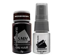 Super Million Hair Travel Set (1 x 5g Hair Building Fibre & 1 x 15ml Hard Mist) - No.23 Medium Brown