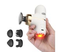 Super Mini Massage Gun with Heat & Red Light, 220 g Travel Massage Gun