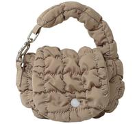 Super Mini Quilted Purse for Women Accessories Puffer Handbags Charm Lipstick Bag Cute Wristlet Nylon Padded Pouch, Khaki