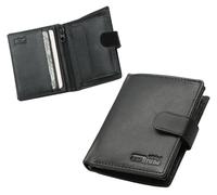 Super Mini Wallet Leather Men's Black with RFID Protection, Small Men's Mini Purse, Mini Wallet Card Holder Black Wallet Small, Flat Slim Slim Wallet Men