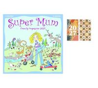 Super Mum, Kim Nas Planner Wall Calendar 2027 + FSC ECO-FRIENDLY DIARY