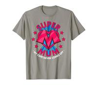 Super Mum - My Cape Never Comes Off - Awesome Mothers Day T-Shirt, Men, Slate Grey, Large