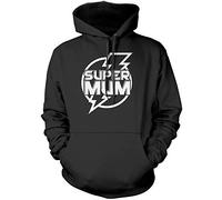 Super Mum - Unisex Hoodie - Mum Mummy Mama L Black