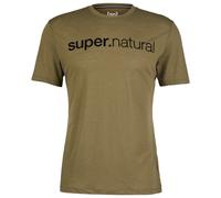super.natural - 3D Signature Tee - Merino shirt size XXL, olive