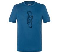 super.natural - Carabineri Tee - Merino shirt size 46 - S, blue
