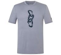 super.natural - Carabineri Tee - Merino shirt size 52 - L, grey