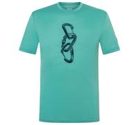 super.natural - Carabineri Tee - Merino shirt size 52 - L, turquoise