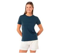 Super.natural Casual Rib Bio Short Sleeve T-shirt Blue S Woman