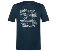 super.natural - Cote D'Azur Tee - Merino shirt size XXL, blue