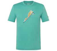 super.natural - Duck Dive Tee - Merino shirt size XL, turquoise