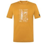 super.natural - Fishing Adventure Tee - Merino shirt size XXL, yellow