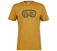 super.natural - Goggle Tee - Merino shirt size XL, yellow