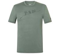 super.natural - Hiking Tee Exclusive - Merino shirt size M, green/olive