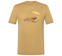 super.natural - Hot Dog Tee - Merino shirt size XXL, sand