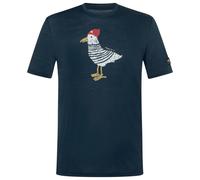 super.natural - Johnny Tee - Merino shirt size XL, blue