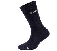 super.natural - Kid's All Day Socks 2-Pack - Merino socks size 31-34, blue