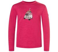 super.natural - Kid's Carski L/S - Merino base layer size 104, pink
