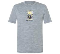 super.natural - Kid's Crazy Mouse Tee - Merino shirt size 110, grey/ various