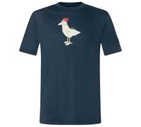 super.natural - Kid's Johnny Tee - Merino shirt size 110, blue/ various