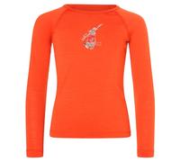 super.natural - Kid's Ski Bunny175 L/S - Merino base layer size 110, red