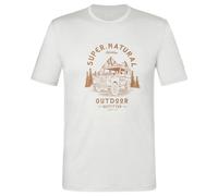super.natural - Landi Bio Jersey Tee - Merino shirt size XL, white/ kangaroo