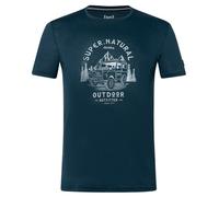 super.natural - Landi Tee - Merino shirt size 56 - XXL, blue